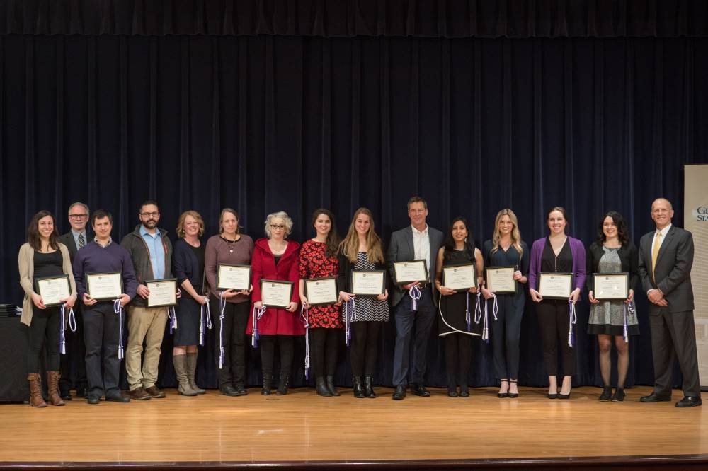 The Graduate School Citation Awards students receiving an award